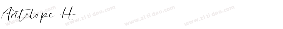 Antelope H字体转换